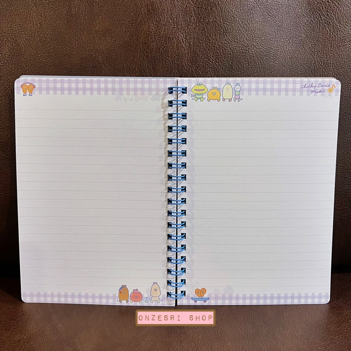 สมุดริมลวด Chickip Dancers - Chickip Dance Music แบบสีขาว ขนาด B6 (18 x 12.5 ซม.) 120 หน้า