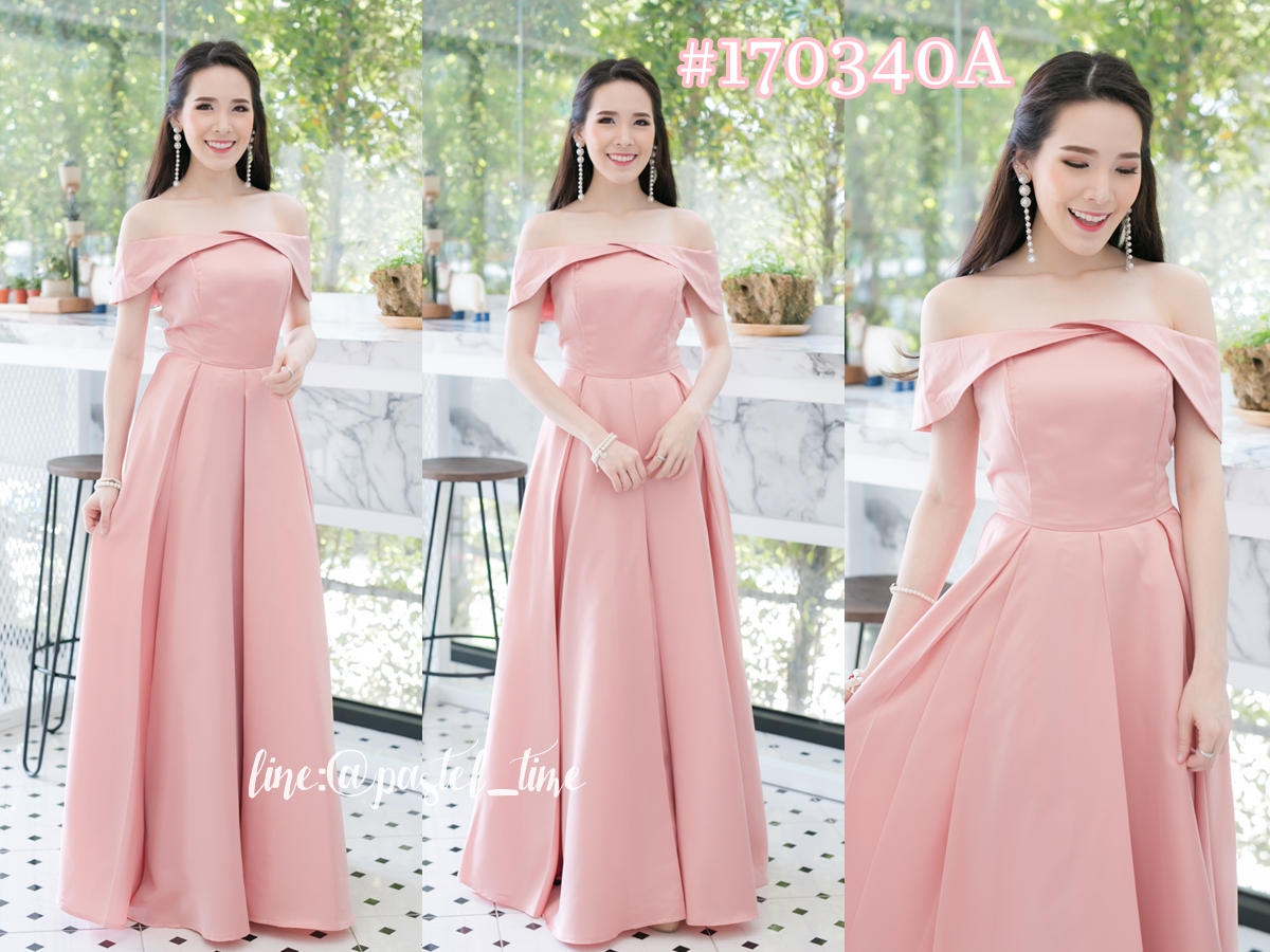 Beauty & the Belle Maxi Dress – สีโอรส