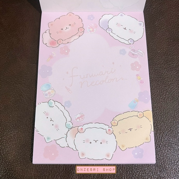 สมุดฉีก Funwari Necolon แบบลายพร้อย ขนาด 14.8 x 10.5 ซม. มี 4 ลาย รวม 100 แผ่น