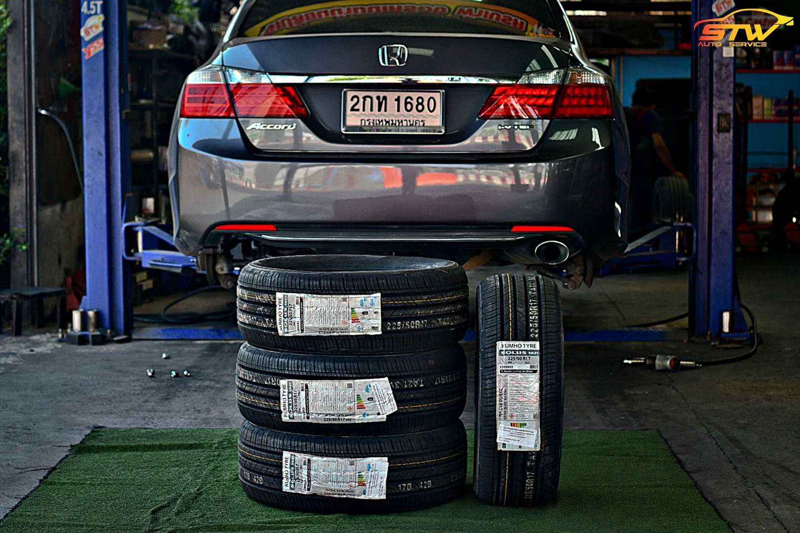 ยาง KUMHO SOLUS TA21 225/50R17 94V ติดตั้งใส่ HONDA ACCORD