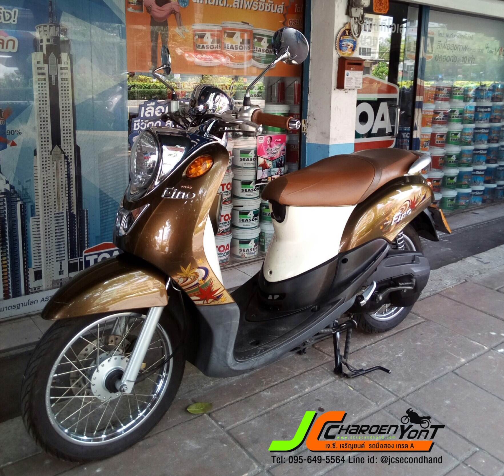 "รถดี มือเดียว สีสวย" นี่เลย YAMAHA FINO(สวิงอาร์ม) โลโก้นูน-หัวเงา จดทะเบียนกลางปี 53 "รถบ้านมือเดียว"