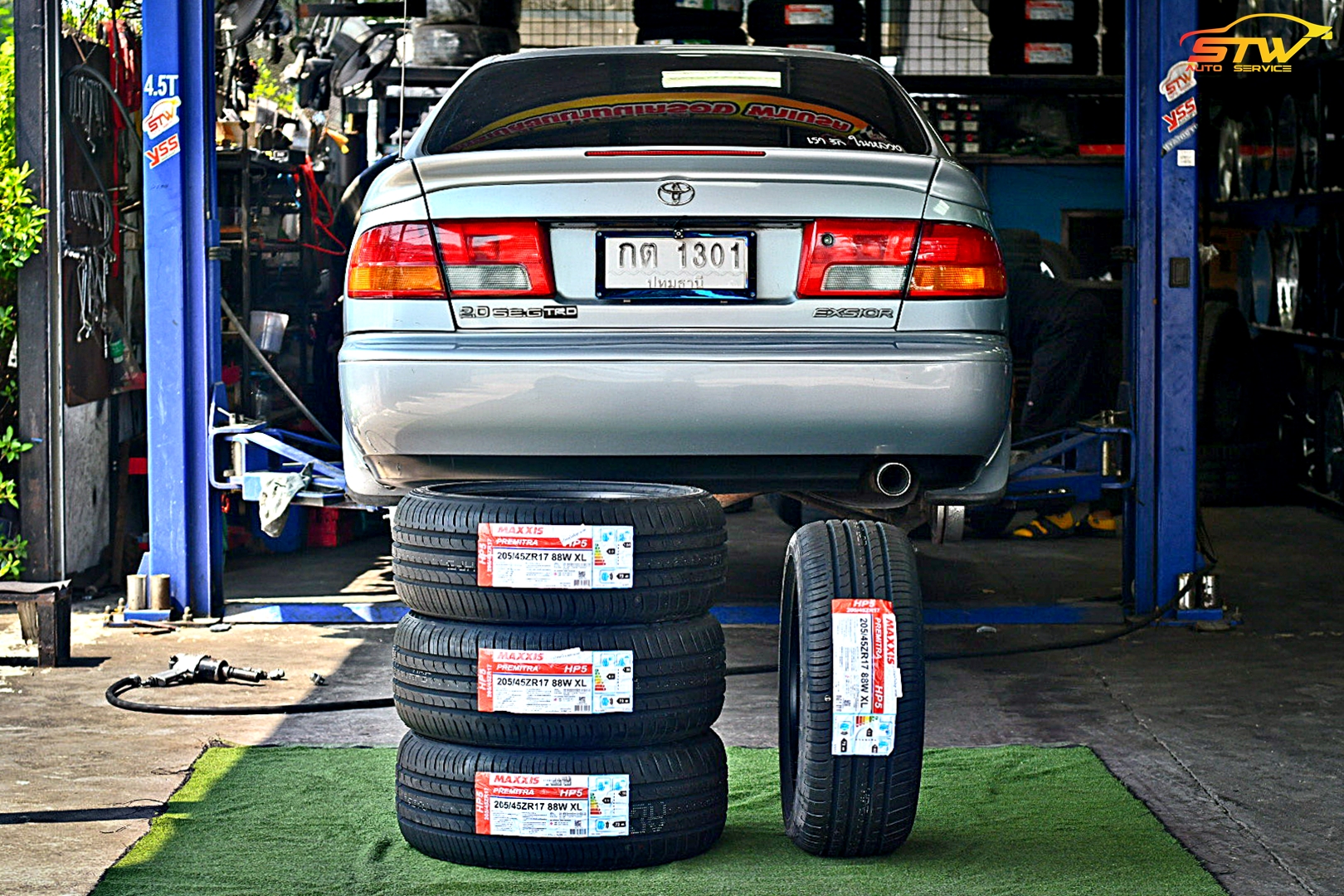 ยาง MAXXIS HP-5 205/45R17 88W ติดตั้งใส่ TOYOTA Exsior