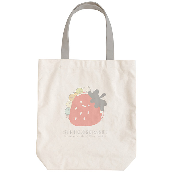 กระเป๋าสะพาย Sumikko Gurashi Strawberry Fair Tote Bag ขนาด 41 x 37 x 10 ซม.