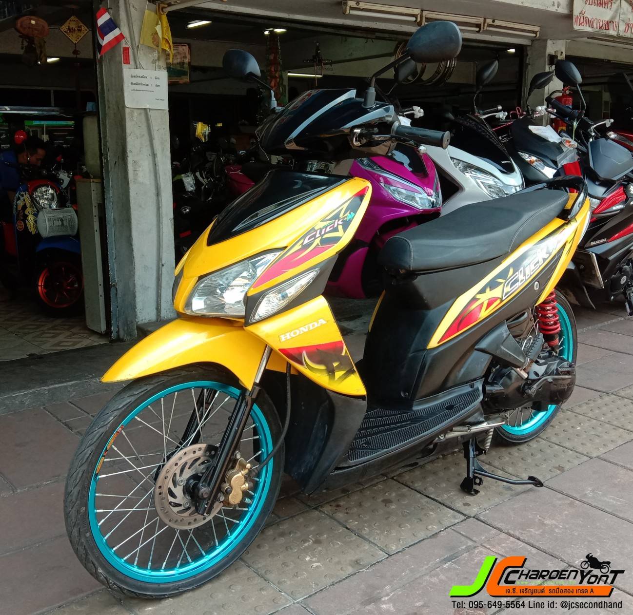 รถซื้อแกง จะแรงดั้ยงัย" HONDA CLICK110 รถจดปลายปี50 สภาพครบๆ รถสวยสีสดร่องรอยน้อย เครื่องดี เงียบๆแน่นๆ