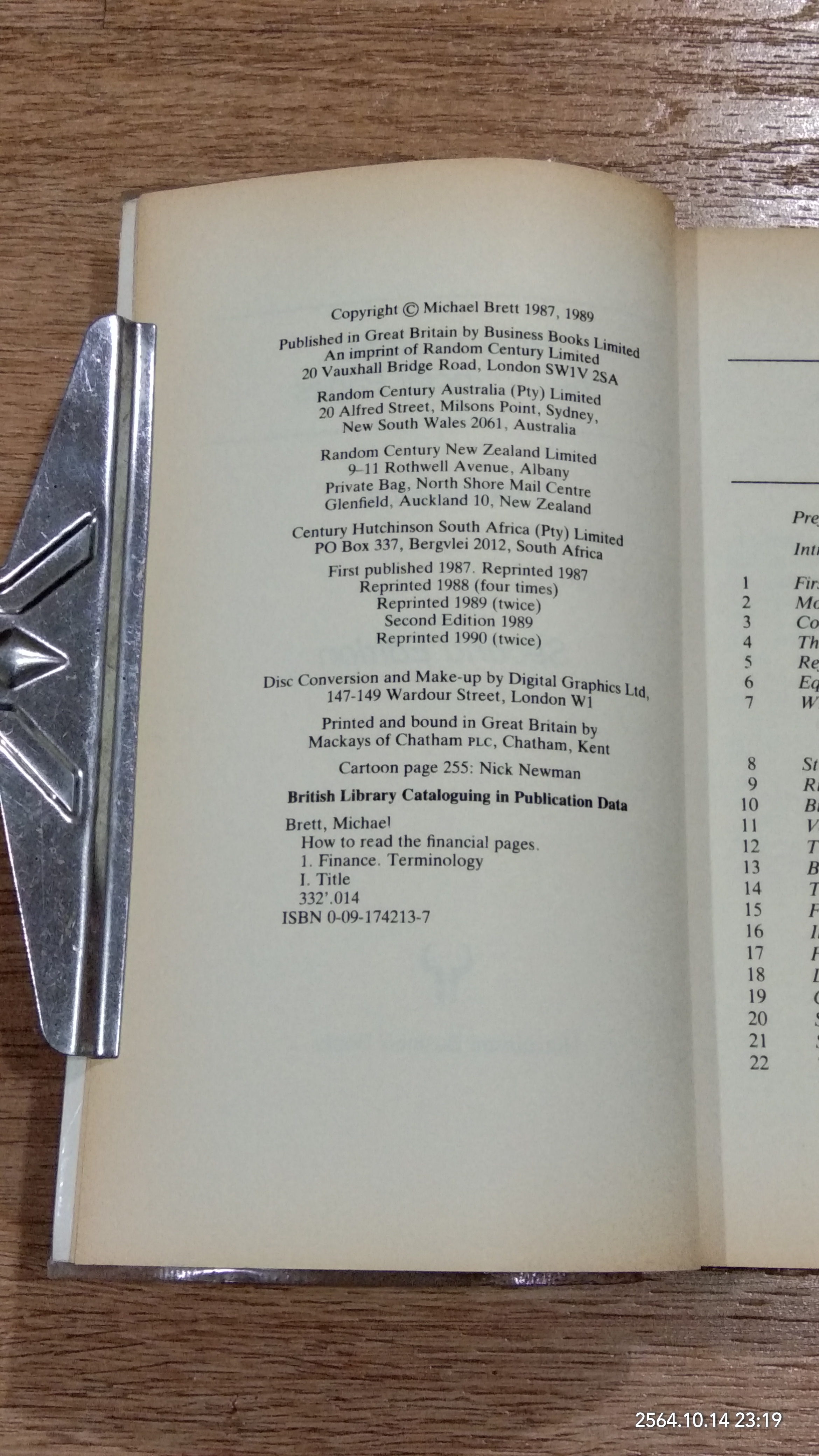 How to Read the Financial Pages / MICHAEL BRETT