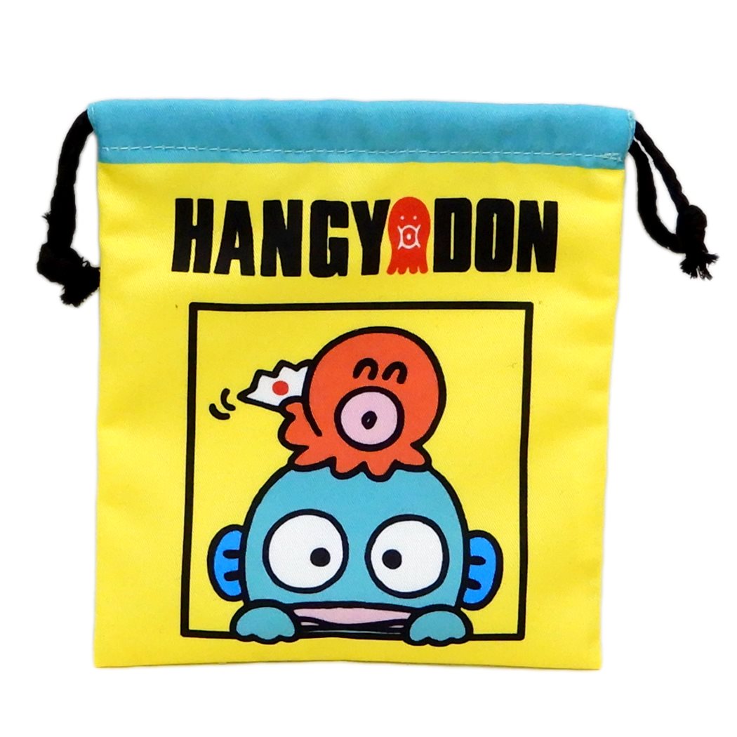 กระเป๋ารูดเชือก ลาย Hangyodon ขนาด 18 x 20.5 ซม.