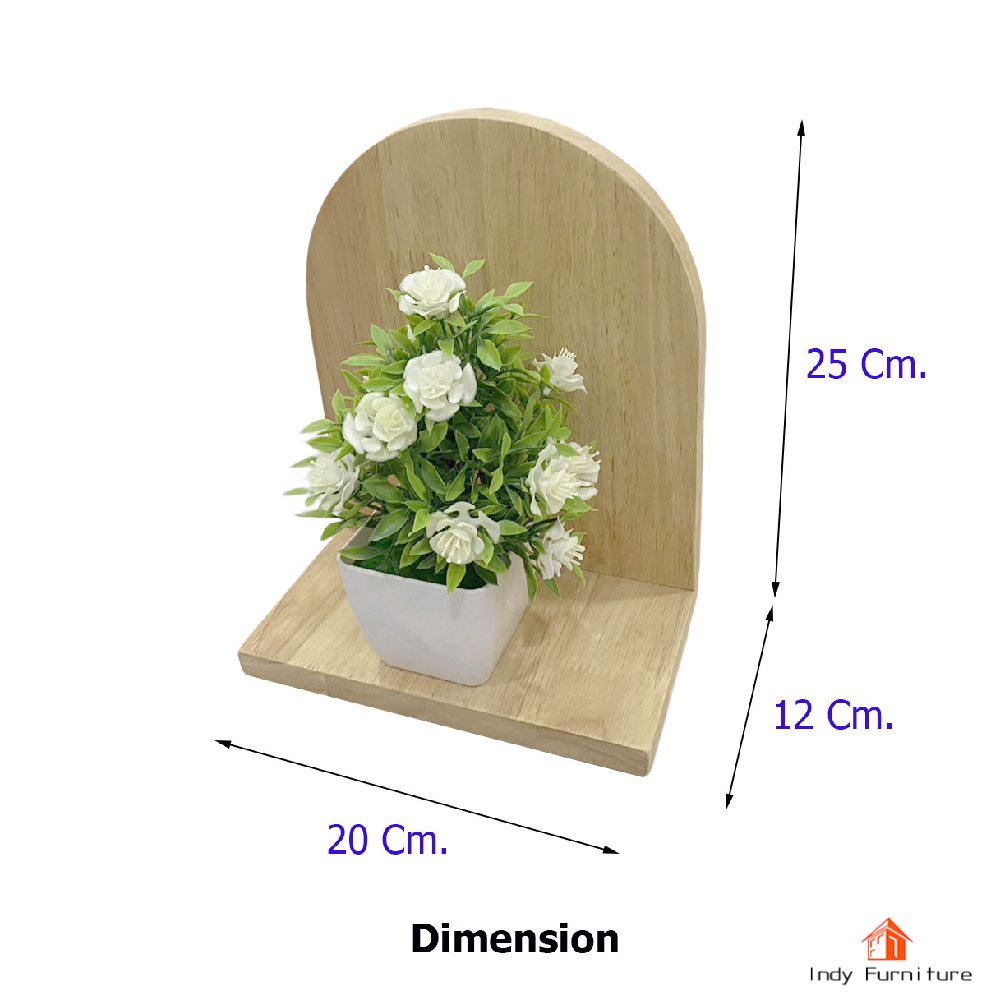 ชั้นแขวนอเนกประสงค์ ไม้ยางพารา รุ่น Shelf-01 สีธรรมชาติ