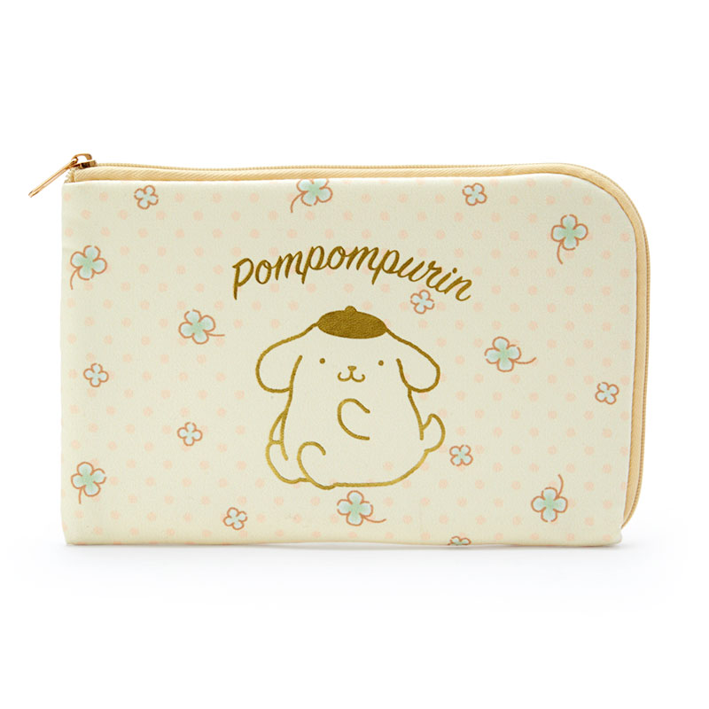 กระเป๋าใส่หน้ากากอนามัย Pompompurin Mask Pouch กันน้ำได้ ใส่ของเล็กน้อยได้ ด้านในมีผ้าที่ทำจากวัสดุช่วยป้องกันแบคทีเรีย ขนาด 20 x 13 ซม.