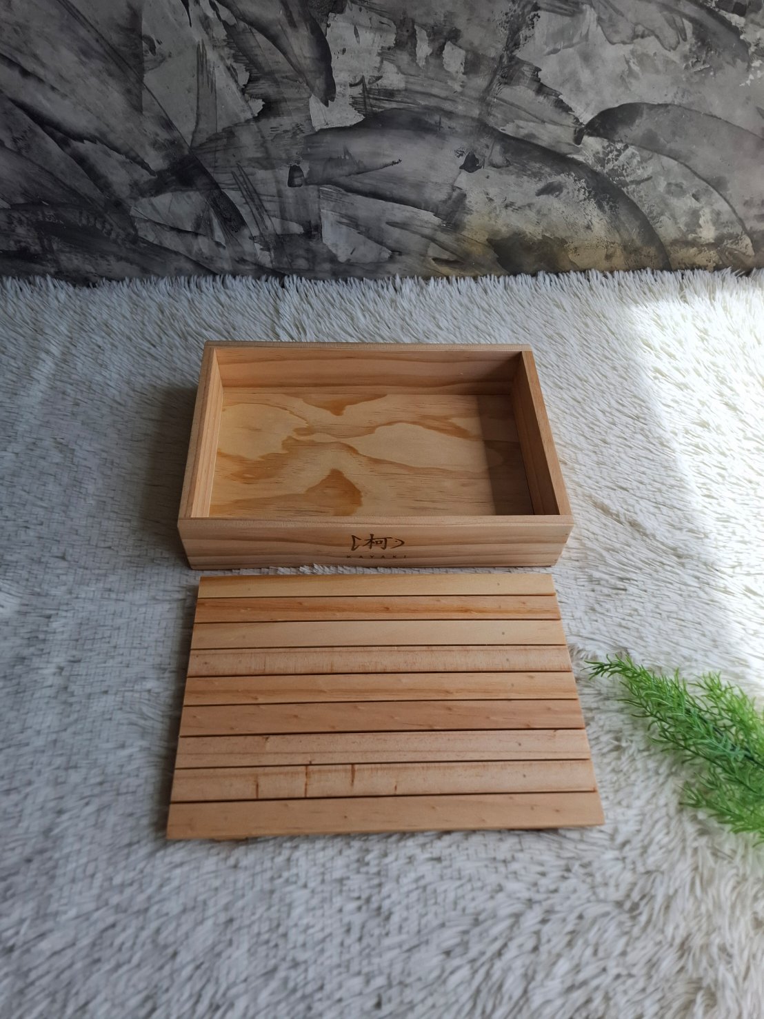 ถาดไม้ใส่อาหาร