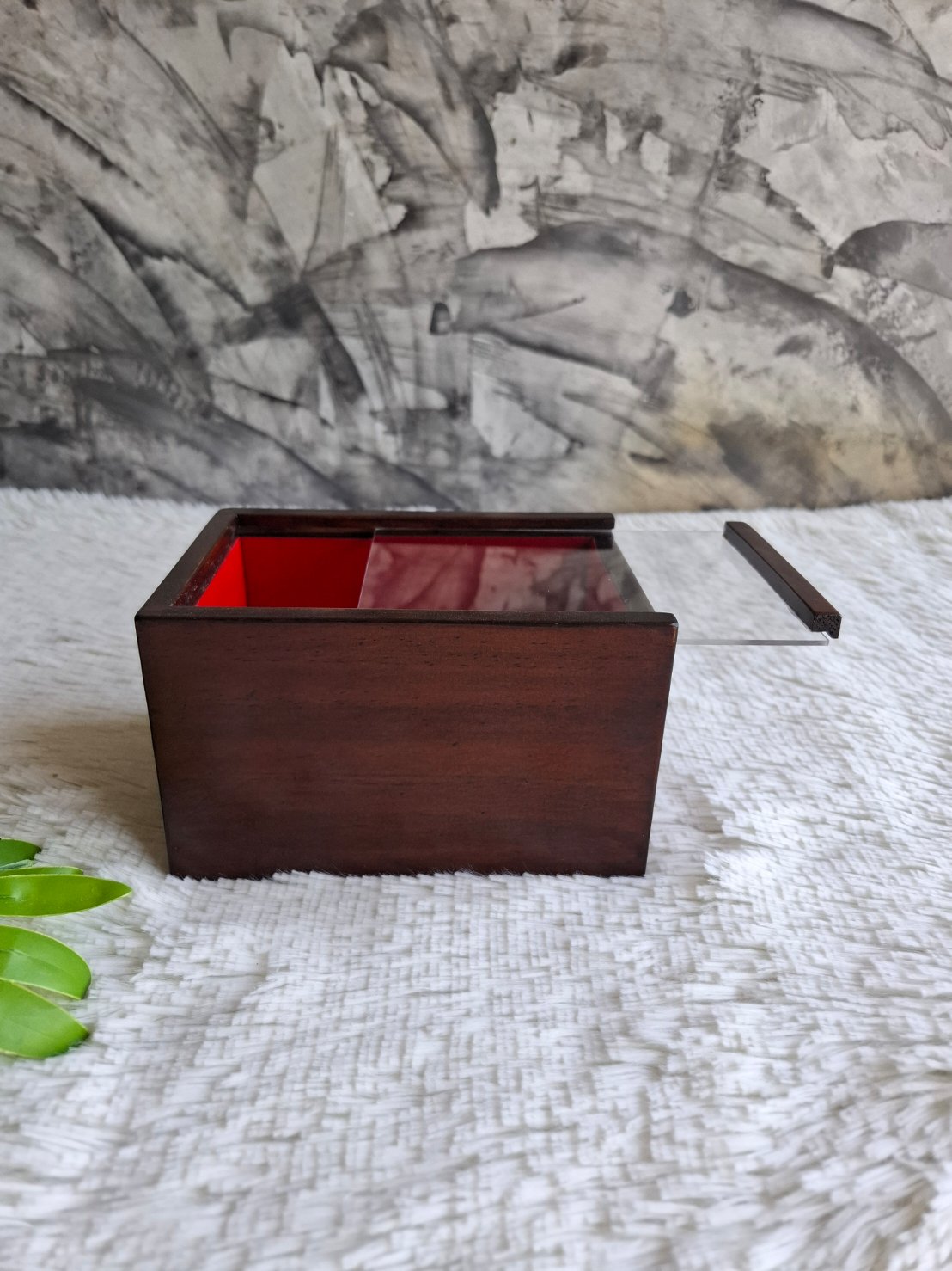 กล่องฝาสไลด์ อครีลิคใส