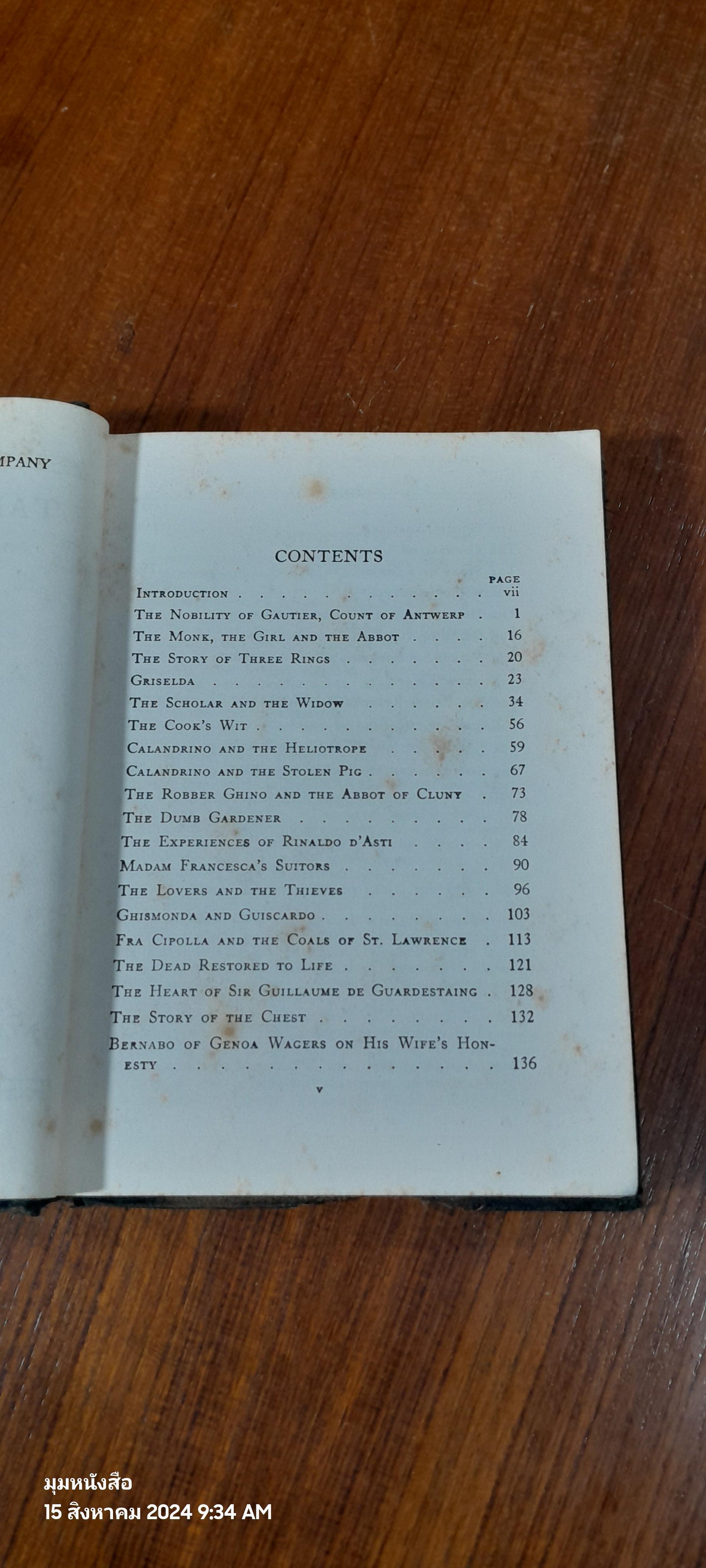 Tales from the Decameron / Giovanni Boccaccio