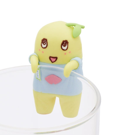 ตัวเกาะแก้ว PUTITTO Funassyi ตัวใหญ่ แบบเอามือ 2 ข้างจับแก้ว ขนาด 5 x 3 ซม.