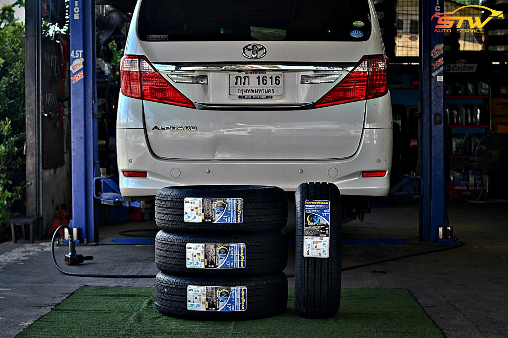 ยาง GOODYEAR ASSURANCE MAXGUARD SUV 215/60R17 96H ติดตั้งใส่ TOYOTA ALPHARD