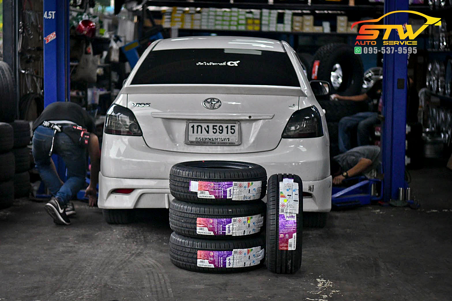 ยางใหม่ APOLLO Alnac 4G 195/55R15 85H