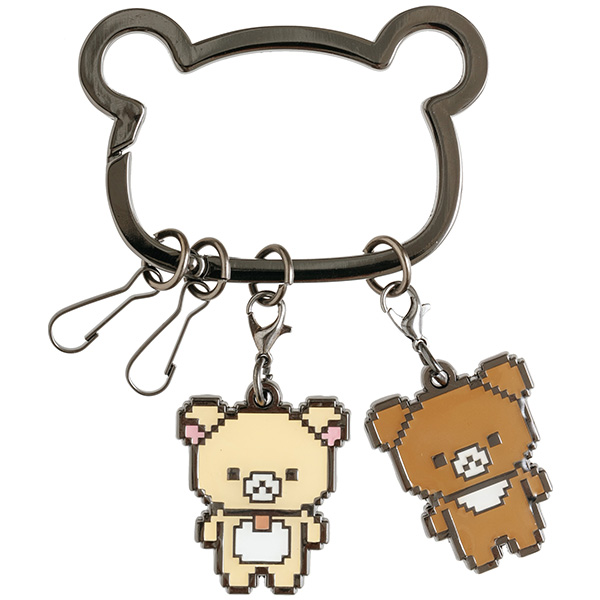 พวงกุญแจ Rilakkuma Gaming Collection Metal Carabiner ขนาด 14 x 7.5 ซม. ทำจากโลหะ มีห่วงไว้ห้อยได้ 2 ห่วง มี 2 แบบให้เลือก