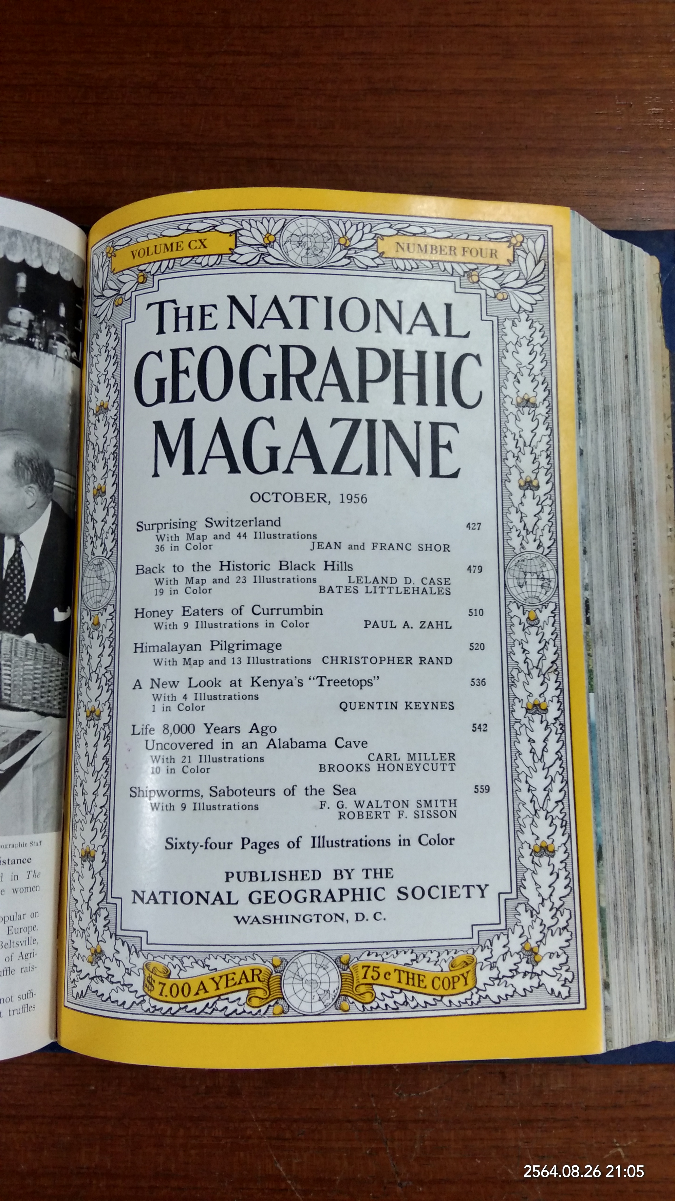 NATIONAL GEOGRAPHIC MAGAZINE JULY - DECEMBER 1956