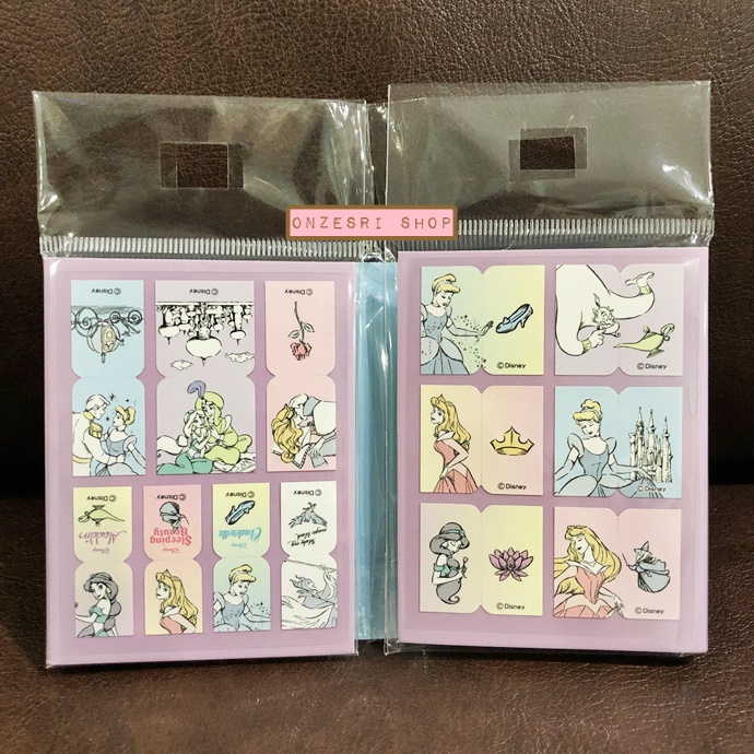 กระดาษโน้ตมีกาว Delfino Sticky Note แบบเล่ม ลาย Disney Princess เล่มสีม่วง ใช้คั่นหน้าหรือแปะเขียนข้อความได้ มีกาวด้านหลัง มี Sticker ที่สามารถทำเป็น index ได้ด้วย ขนาด 9 x 7 x 1 ซม. มีลายด้านใน 13 ลาย รวม 260 แผ่น