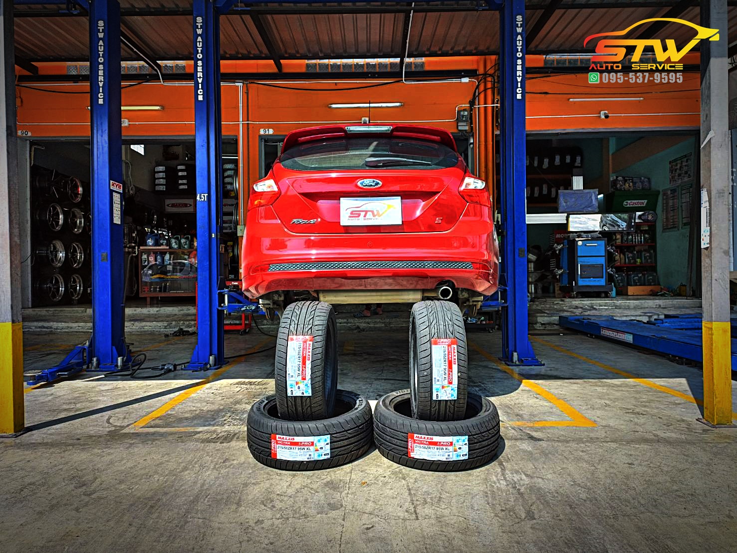 ยาง MAXXIS I-PRO 215/50R17 95W XL ติดตั้งใส่ FORD FOCUS