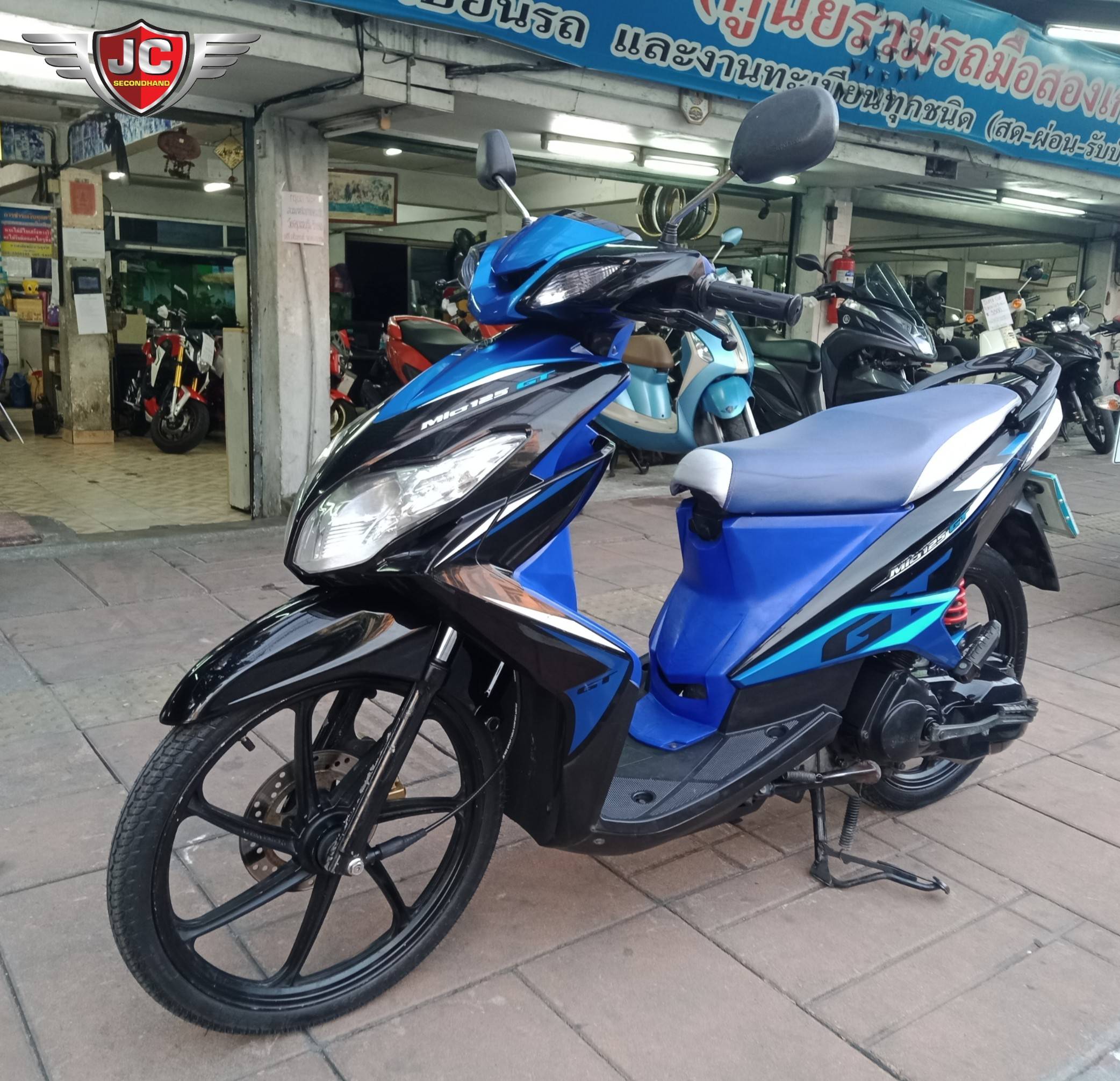 รถบ้านเข้าใหม่ YAMAHA MIO125GT จดทะเบียนปี55 เครื่องดีเดิม สตาร์ทติดง่าย ขับขี่ดี ชุดสีแท้ทั้งคัน ล้อแม็กแต่ง ยางใหม่กริ๊บ