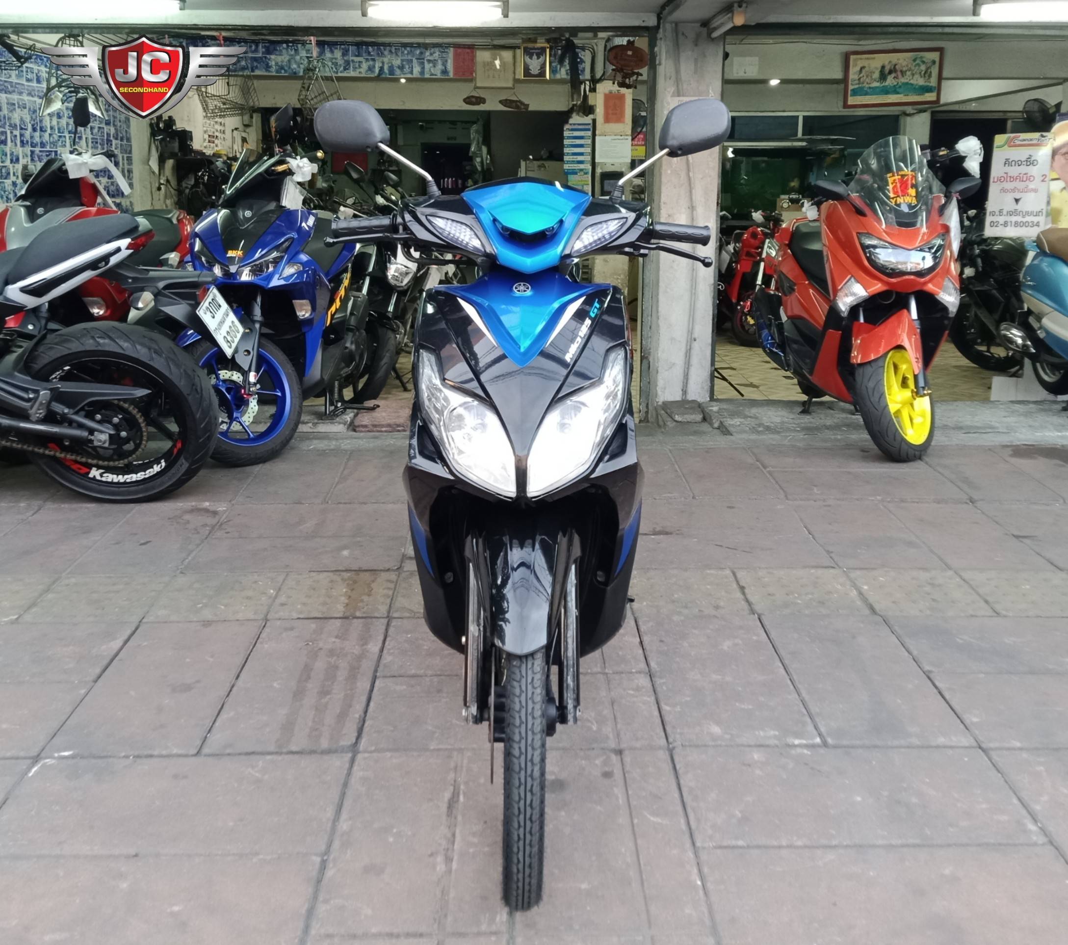 รถบ้านเข้าใหม่ YAMAHA MIO125GT จดทะเบียนปี55 เครื่องดีเดิม สตาร์ทติดง่าย ขับขี่ดี ชุดสีแท้ทั้งคัน ล้อแม็กแต่ง ยางใหม่กริ๊บ