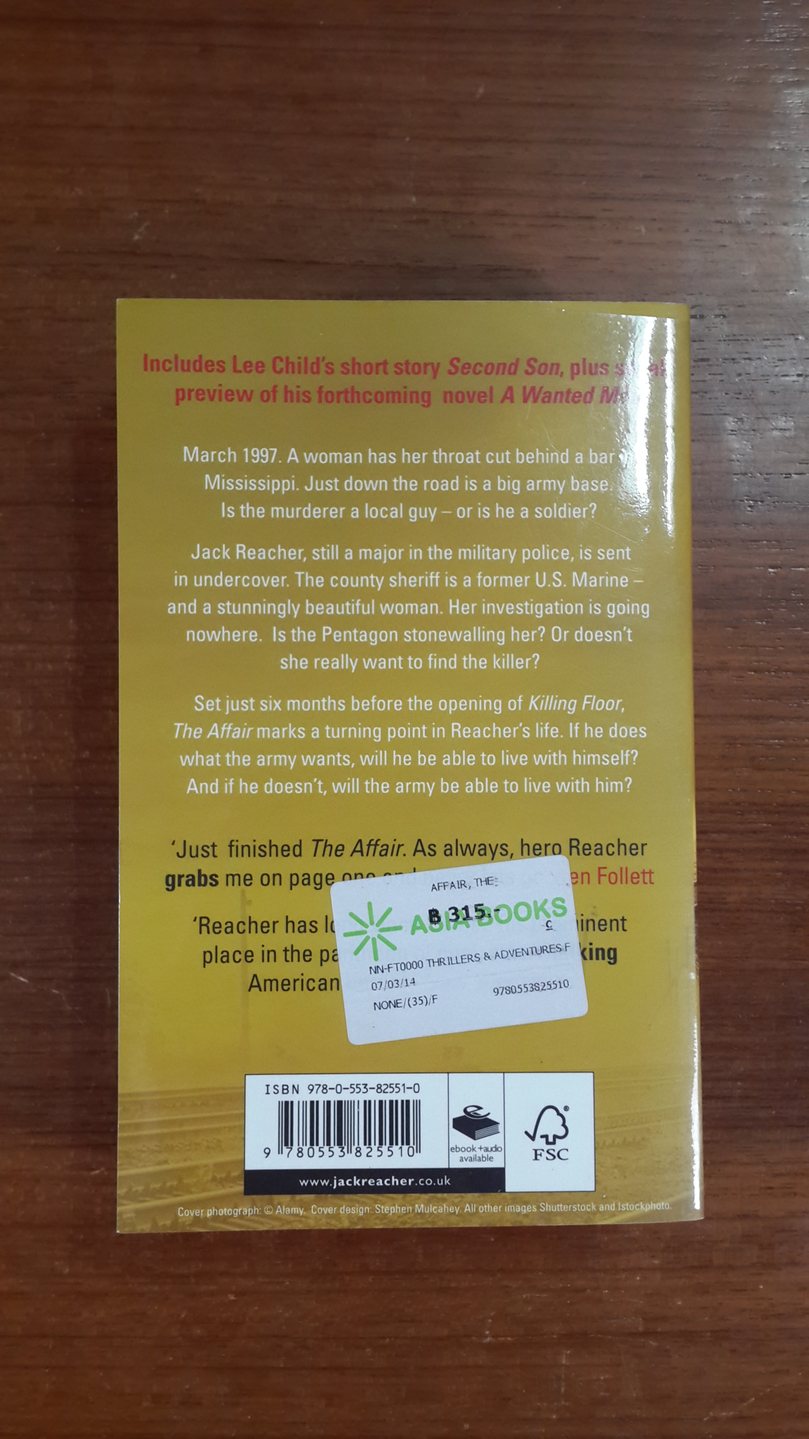 THE AFFAIR : LEE CHILD