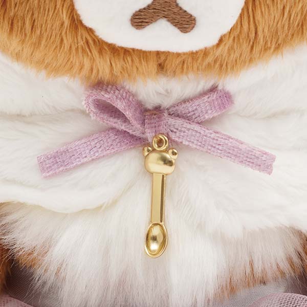 ตุ๊กตา Rilakkuma: Swan and Gold Flower แบบ Chairoikoguma ขนาด 17 x 13 x 10 ซม.