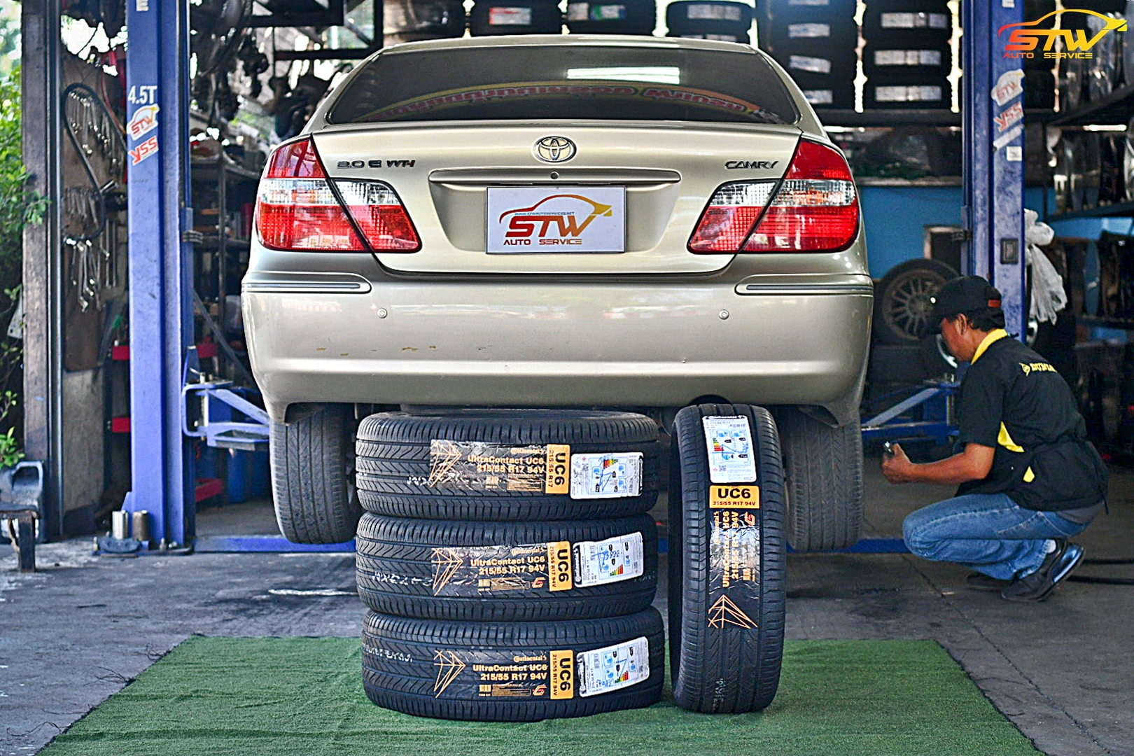 เปลี่ยนยาง TOYOTA CAMRY CONTINENTAL UltraContact UC6 215/55R17 94V