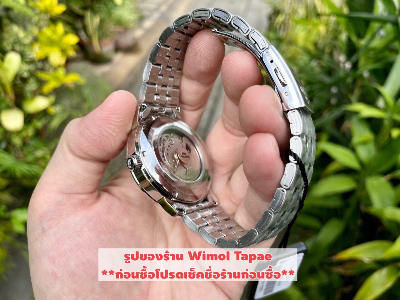 Orient Contemporary Mechanical รุ่น RA-AC0F01B หน้าดำ สายสแตนเลส (ประกันศูนย์ไทย)