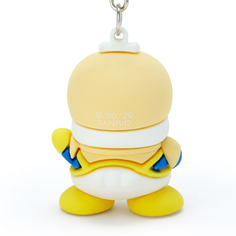 พวงกุญแจ Sanrio Hapidanbui Hero Collection แบบ Ahiru no Pekkle เป็นตัวเล็ก ๆ ทำจาก PVC ขนาด 5.3 x 3.7 x 4.1 ซม.