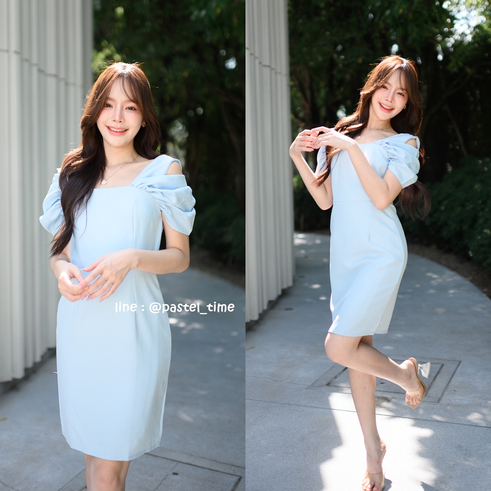 Irene 2-look Dress – สีฟ้า **มีแต่S**