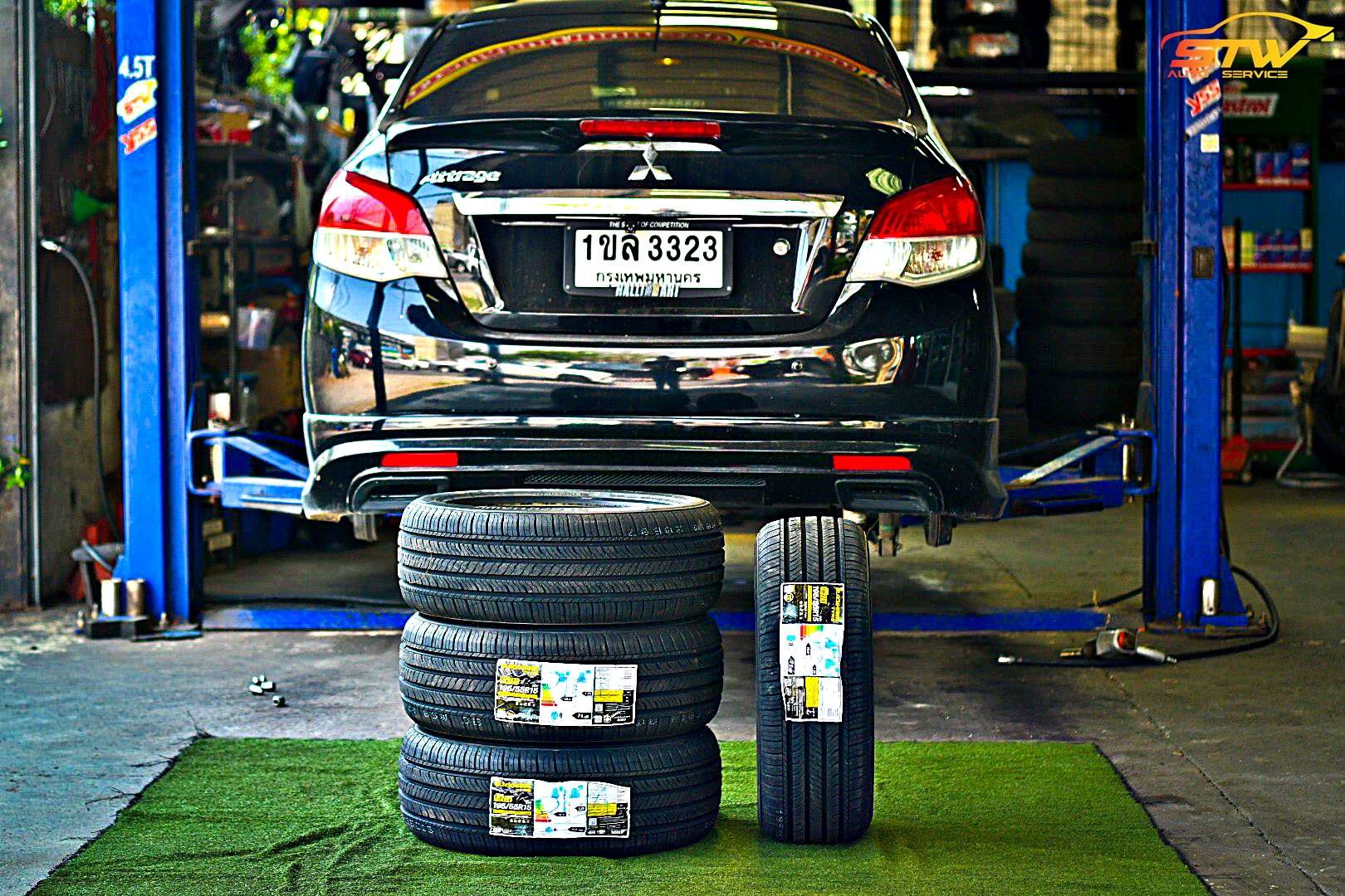 ยาง BLACKHAWK HH11 195/55R15 85V ติดตั้งใส่ MITSUBISHI ATTRAGE