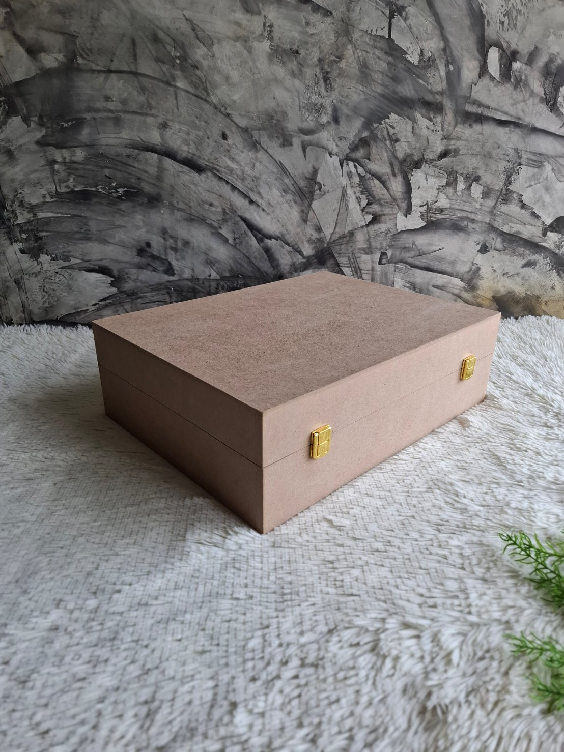 กล่องไม้ MDF. แบบฝาล็อค