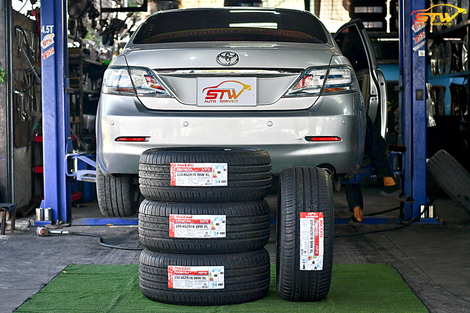ยาง MAXXIS HP-5 235/45R18 98W ติดตั้งใส่ TOYOTA CAMRY