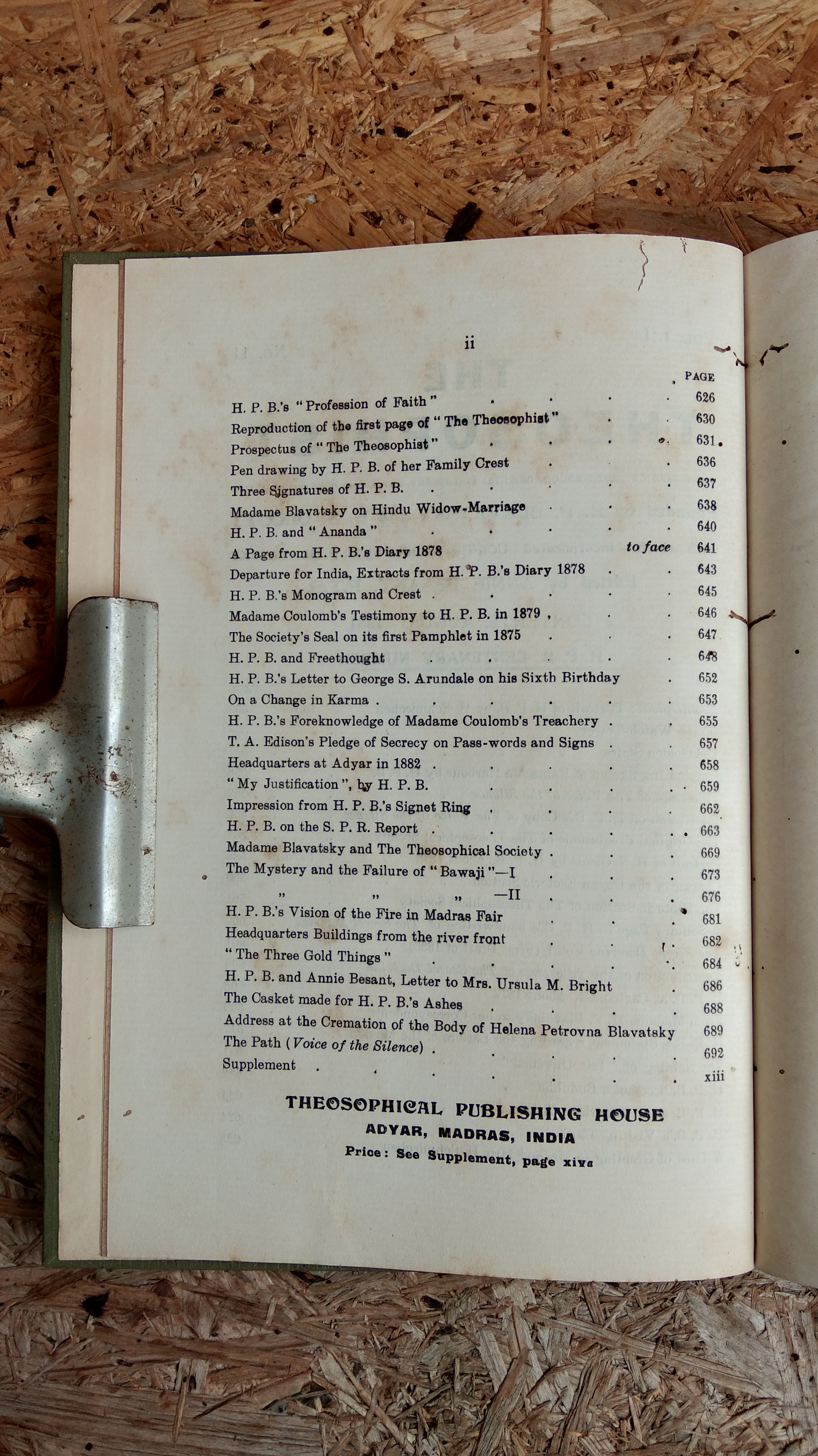 THE THEOSOPHIST (มีตราห้องสมุด)