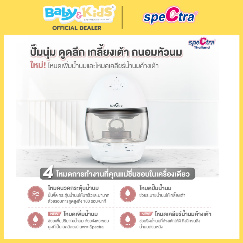 Spectra Wearable Breast Pump เครื่องปั๊มนมไฟฟ้าไร้สาย อิสระในการปั๊มนม (ปั๊มเดี่ยว)