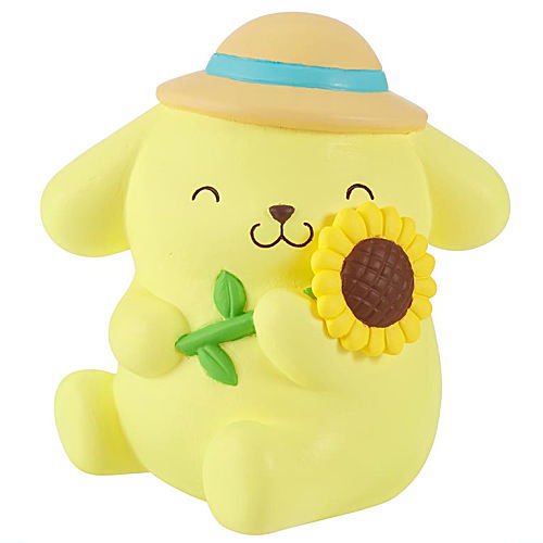 Pompompurin My Color Figure เป็นโมเดลแบบตัวใหญ่ ตั้งได้ น่ารักมาก ขนาดสูง 5 ซม. มี 5 แบบให้เลือก