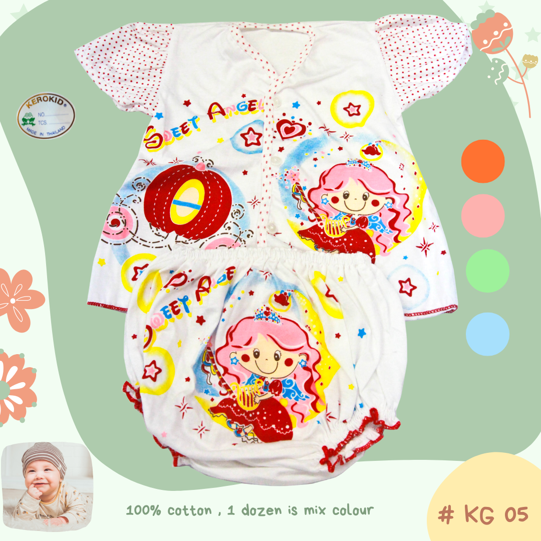 Baby Girl shirt & pants ชุดเด็กแขนตุ๊กตา