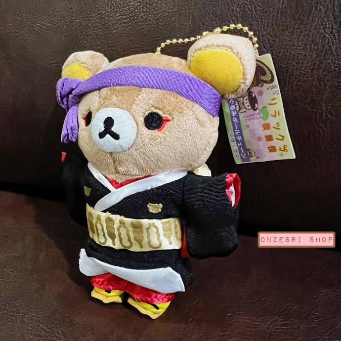 พวงกุญแจตุ๊กตา Rilakkuma Kabuki (Japan Limited) แบบ Rilakkuma ขนาด 14 x 11 x 5 ซม.