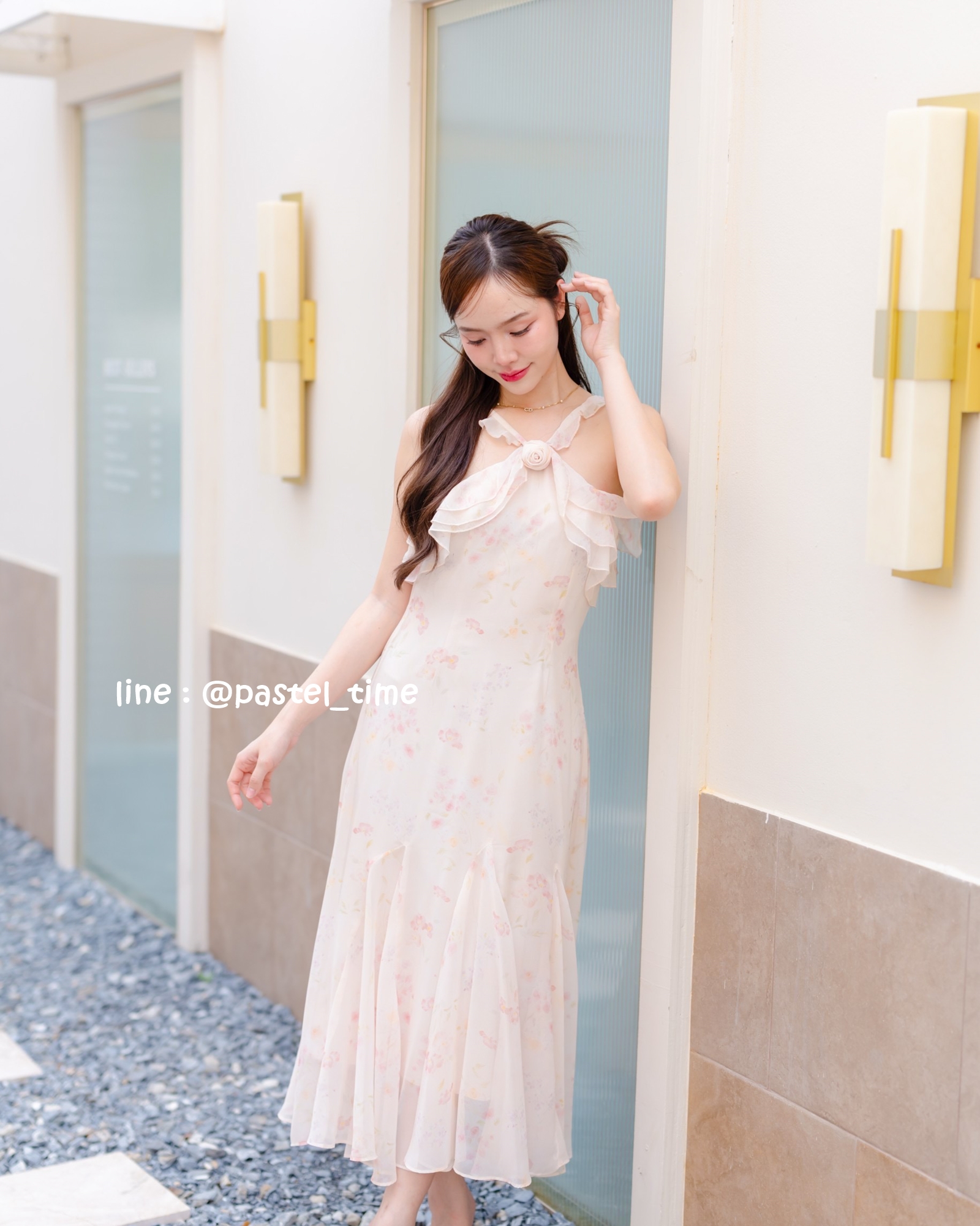 Rosy Vest Maxi Dress
