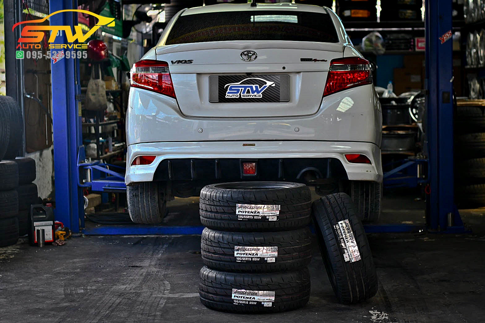 ยางใหม่ BRIDGESTONE POTENZA RE003 195/55R15 85V