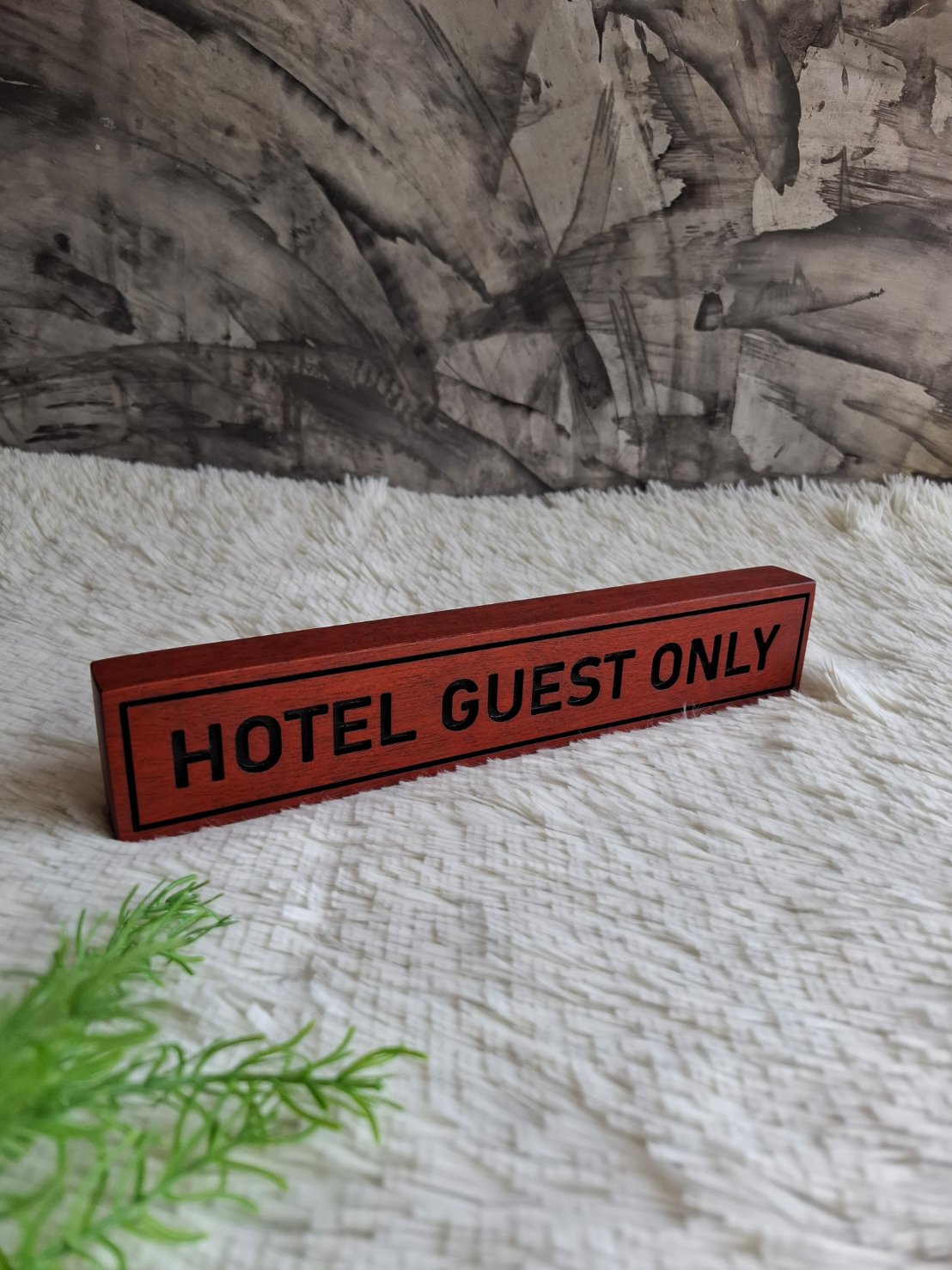 ป้ายไม้ตั้งโต๊ะ