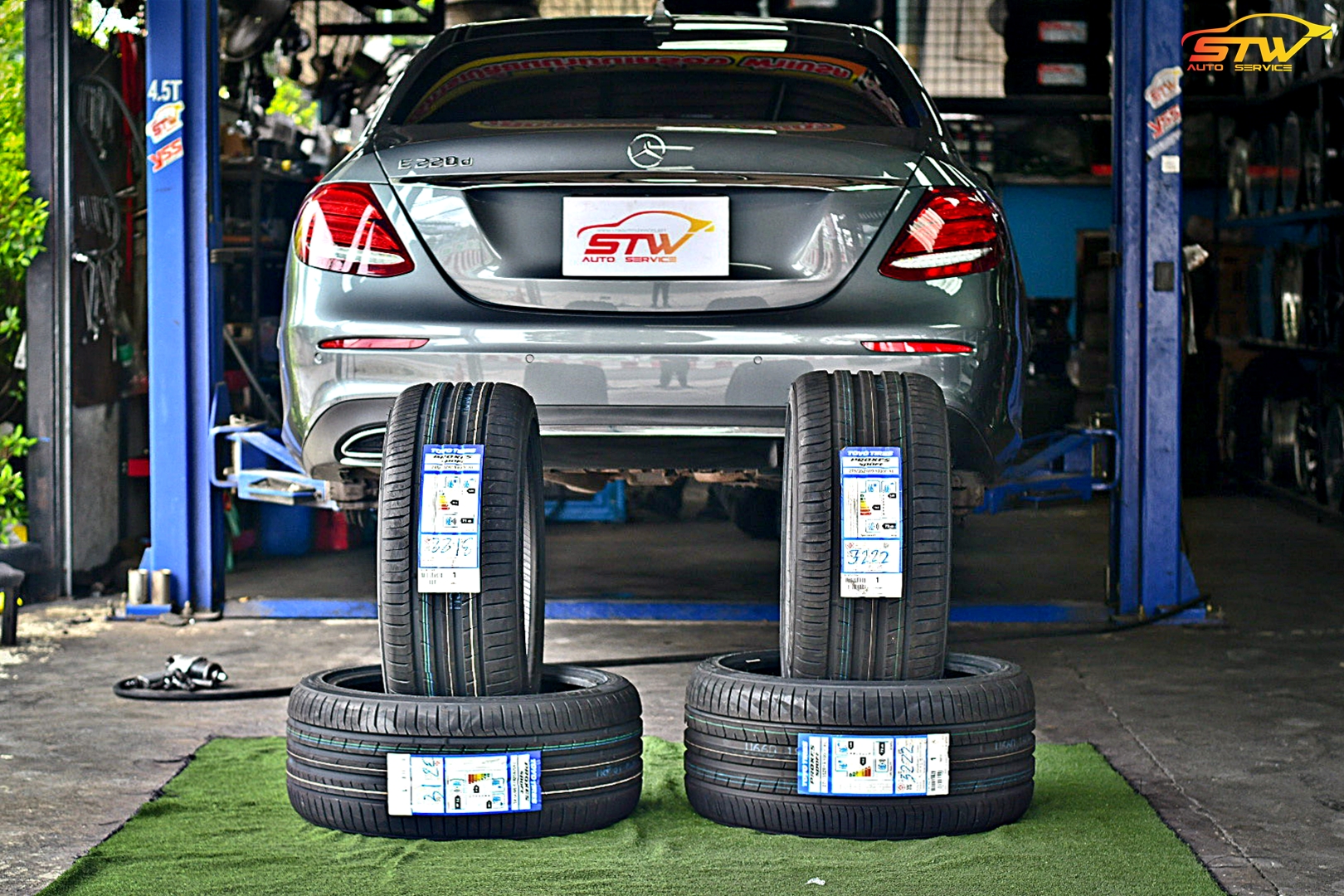 ยาง TOYO PROXES SPORT F 245/40R19 R 275/35R19 ติดตั้งใส่ Mercedes Benz E-Class E220d
