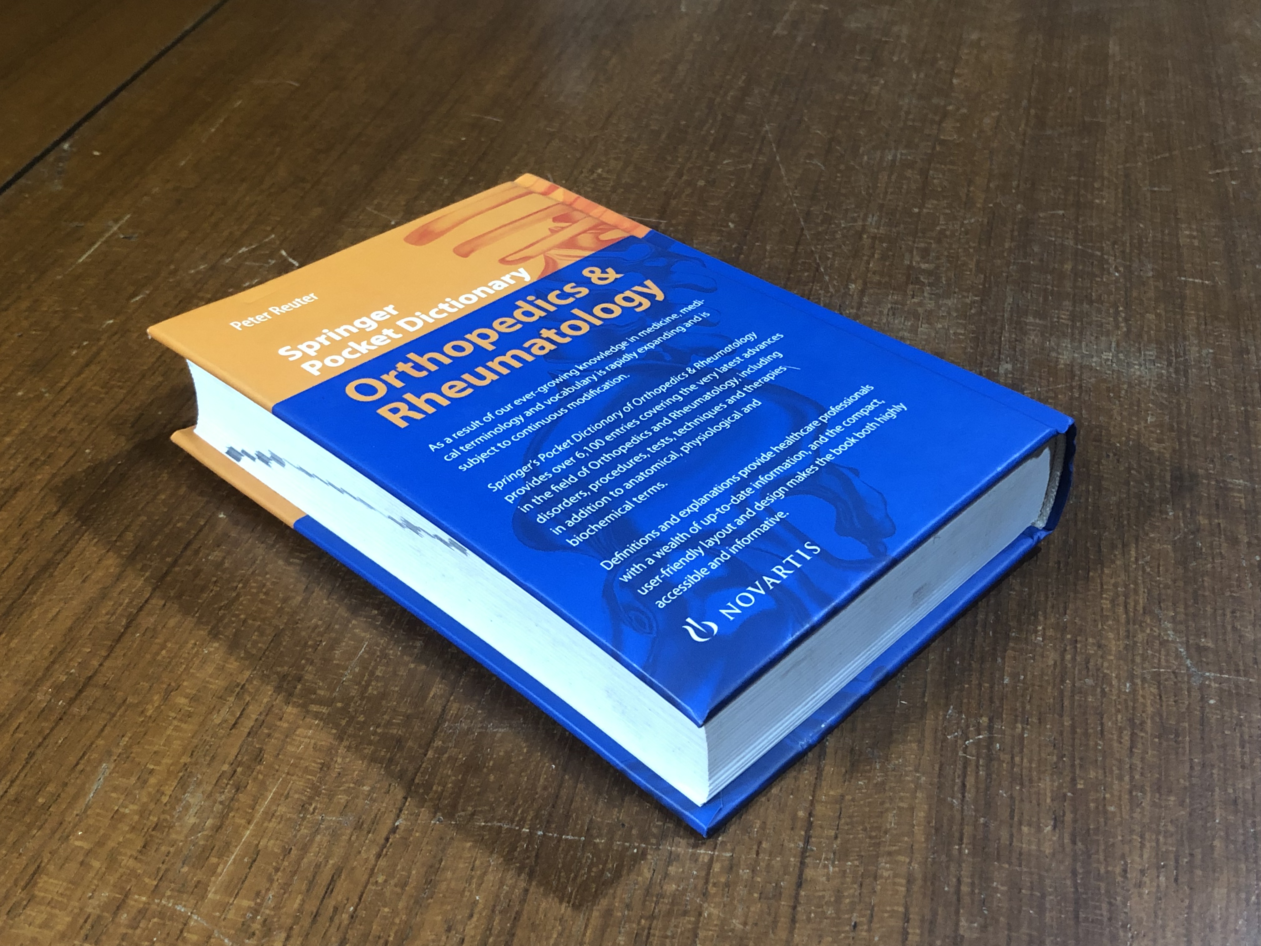 Springer Pocket Dictionary Orthopedics & Rheumatology