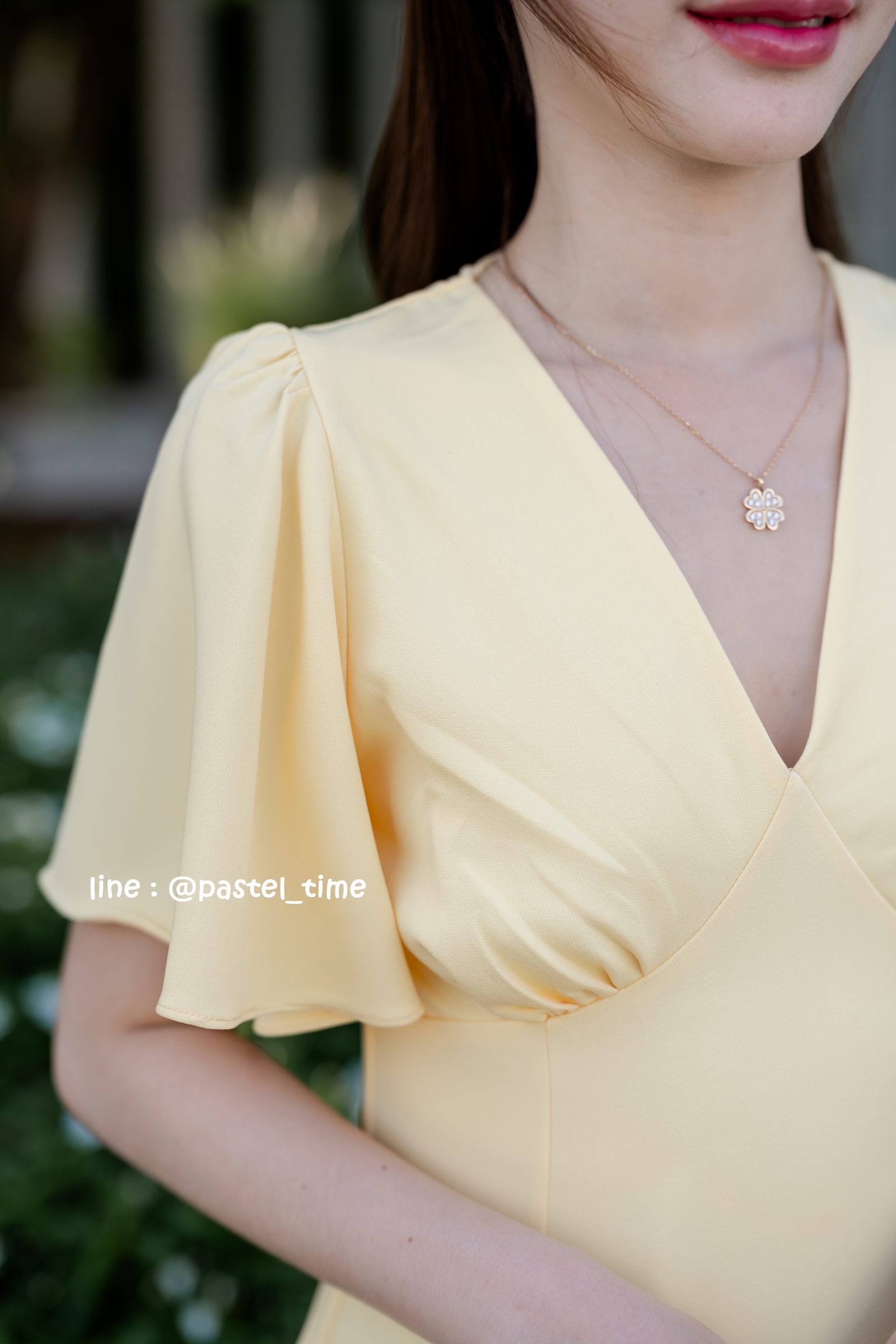 Sassy Flare Dress : สีเหลือง