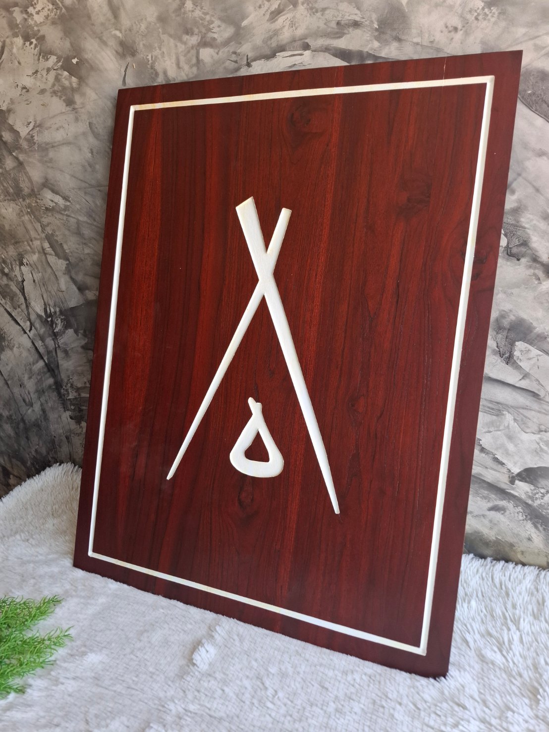 ป้ายไม้สักจริง