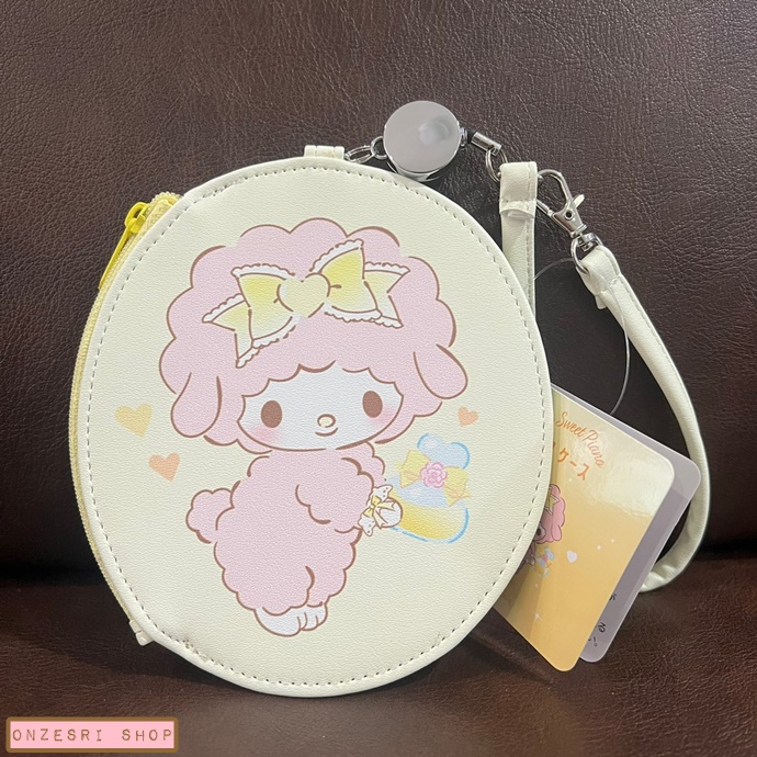 กระเป๋าใส่บัตร/ใส่เหรียญ Sanrio Fragrance is the Feeling of Love Pouch แบบ My Sweet Piano มีสายคล้องมือ ขนาด 11.5 x 13 ซม.