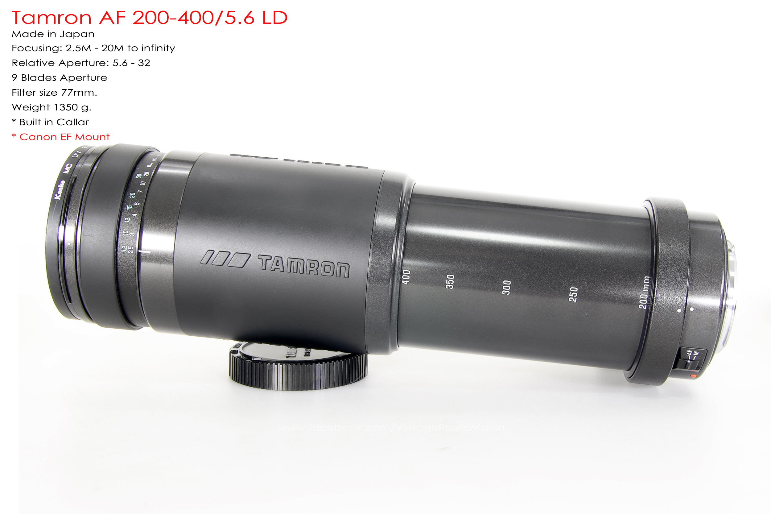 Tamron AF 200-400/5.6 LD *Canon EF เลนส์ซูมซูเปอร์เทเลสายถ่ายนกเอฟไม่ไหล