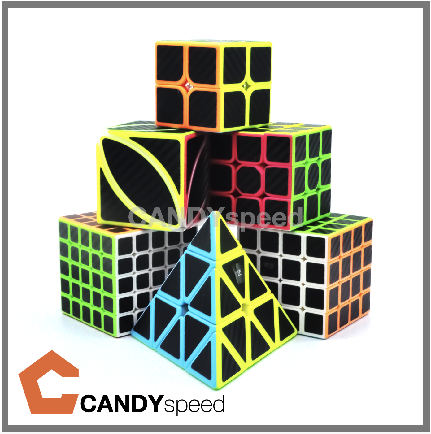 รูบิค Cube QiYi Carbon Fibre Cubes | by CANDYspeed