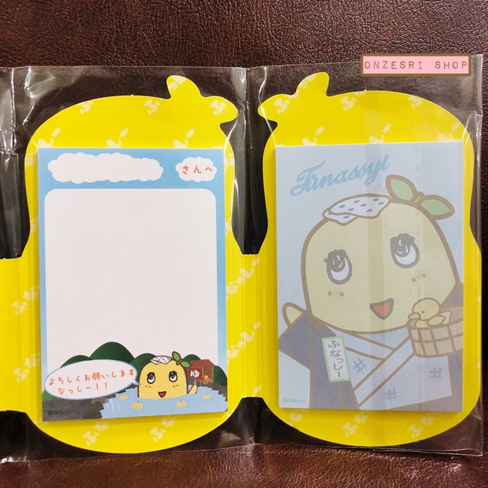 กระดาษโน้ต Memo แบบเล่ม ลาย Funassyi Onsen (Limited) ขนาด 10.3 x 7 ซม. มี 4 ลาย รวม 80 แผ่น