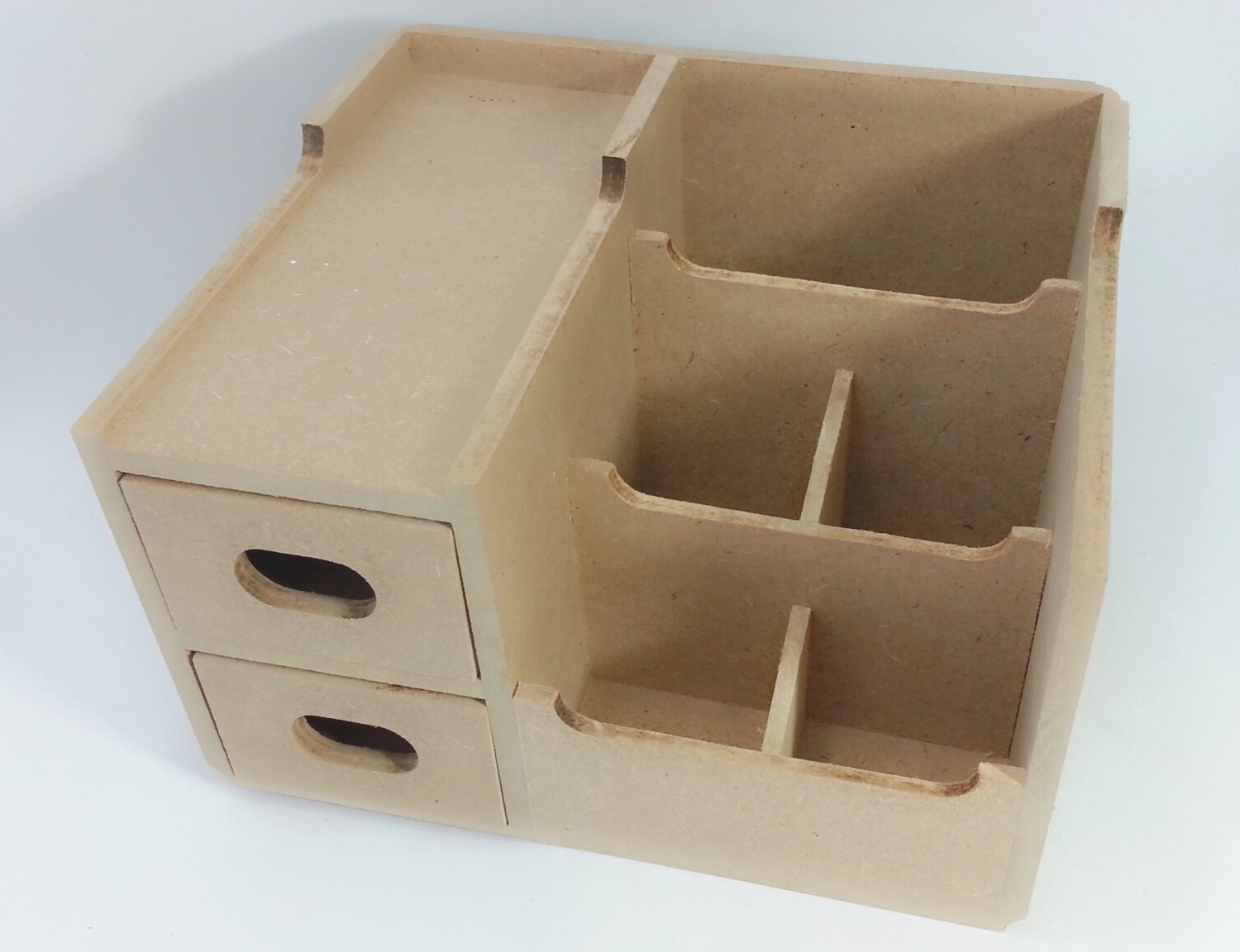 งานดิบกล่องไม้ mdf ลิ้นชักใส่ของ ขนาด 17x20x12cm